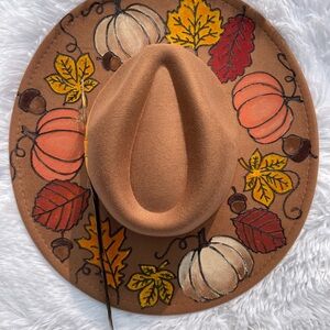 Autumn-Inspired Brown Fedora Hat